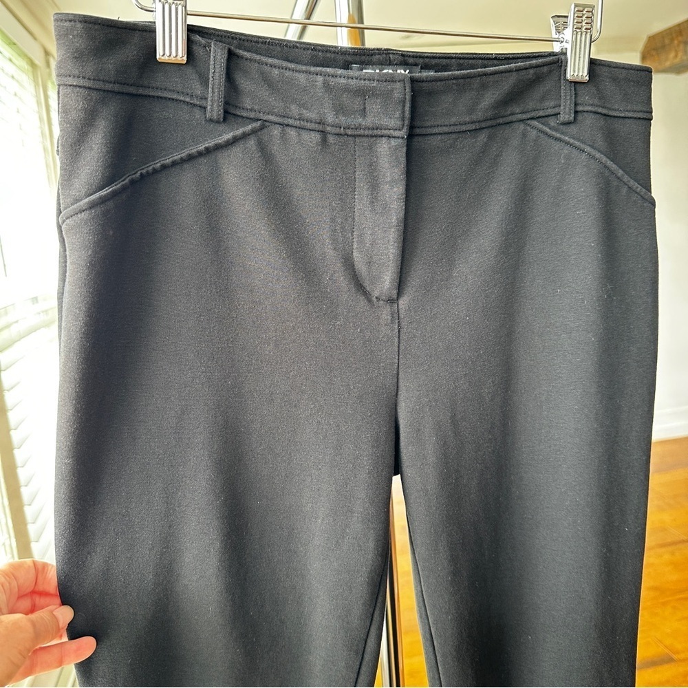 DKNY Black Ankle Pants, high waisted, skinny, stretch cotton blend - Picture 3 of 13